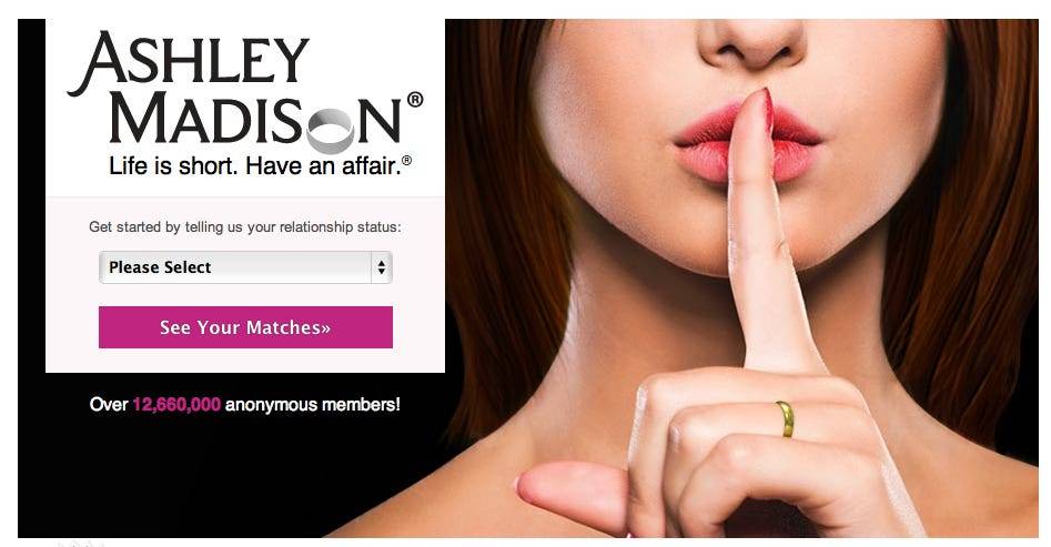 AshleyMadison login page
