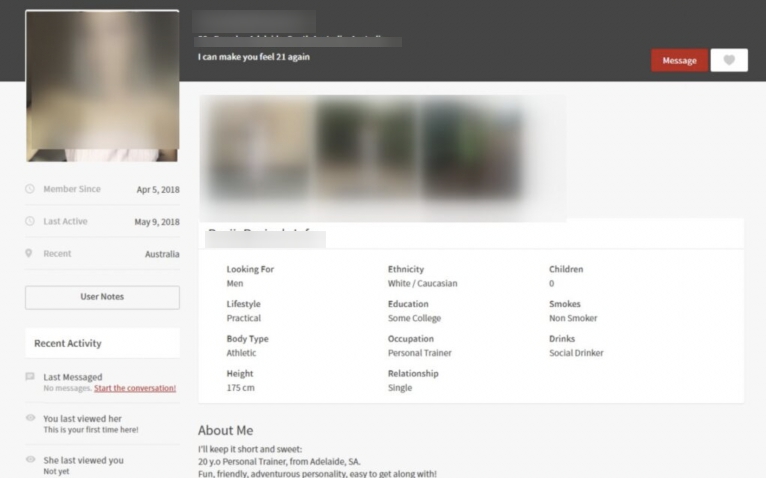 seeking arrangment profile example