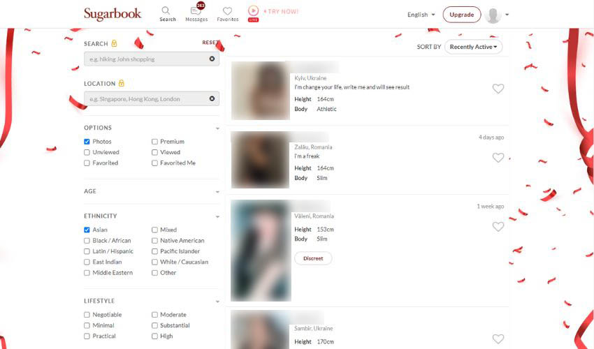 SugarBook search engine