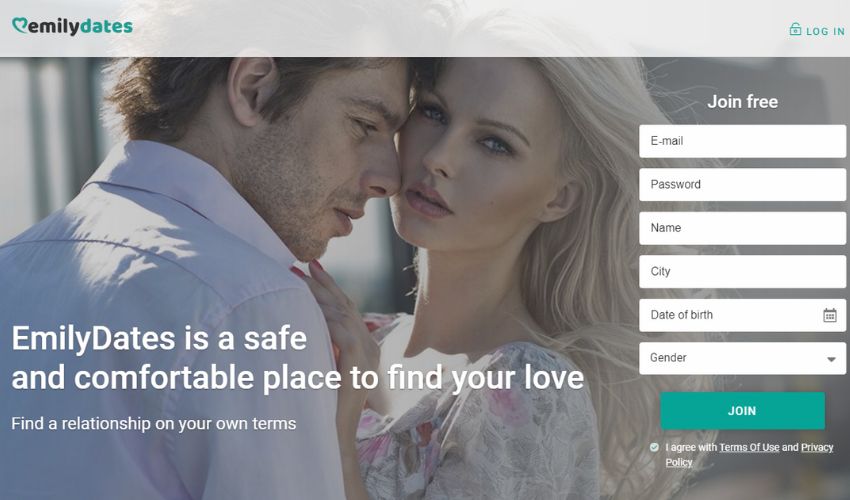 EmilyDates main page