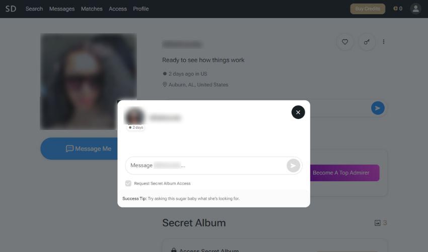 SugarDaddy Com communication tools