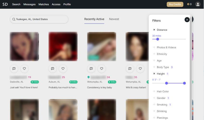 SugarDaddy.com search tool