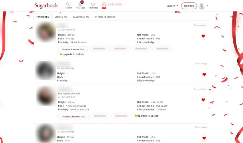 SugarBook favorites